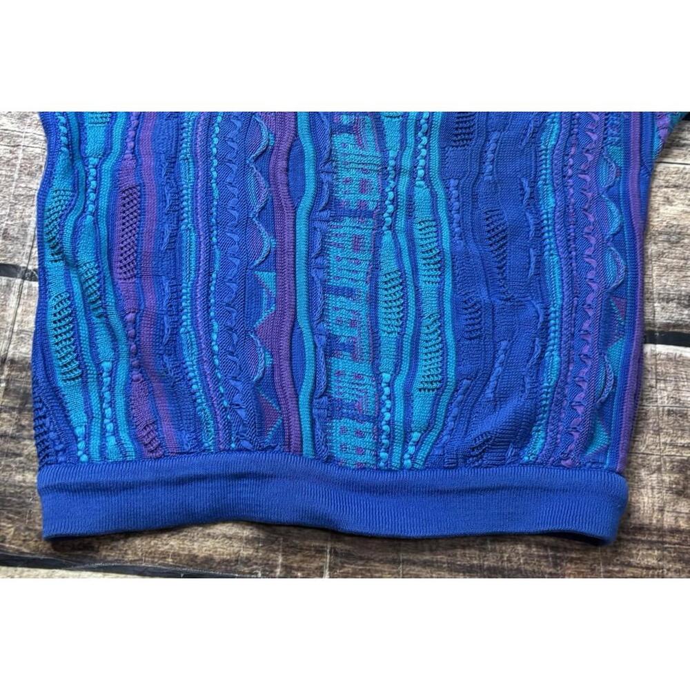 COOGI Multi-Blue Patterned Crewneck Sweater - Picture 6 of 15